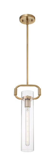 Teresa One Light Pendant in Burnished Brass