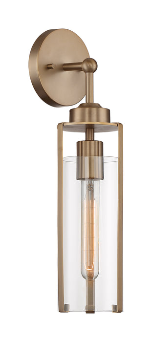 Marina One Light Wall Sconce in Burnished Brass