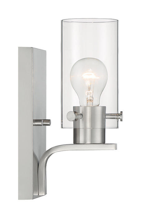 Sommerset One Light Vanity in Brushed Nickel