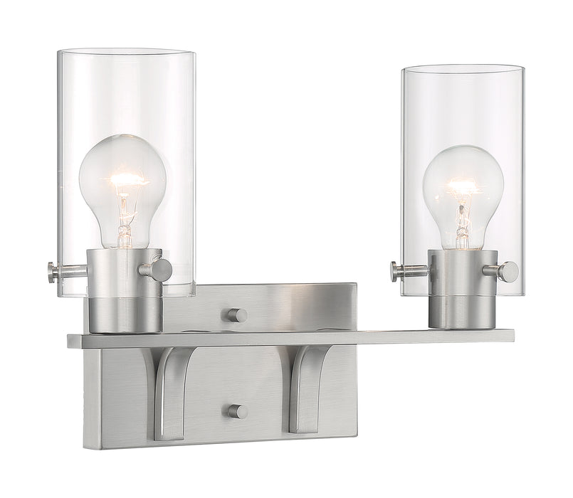 Sommerset Two Light Vanity in Brushed Nickel