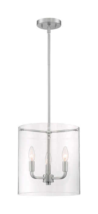 Sommerset Three Light Pendant in Brushed Nickel