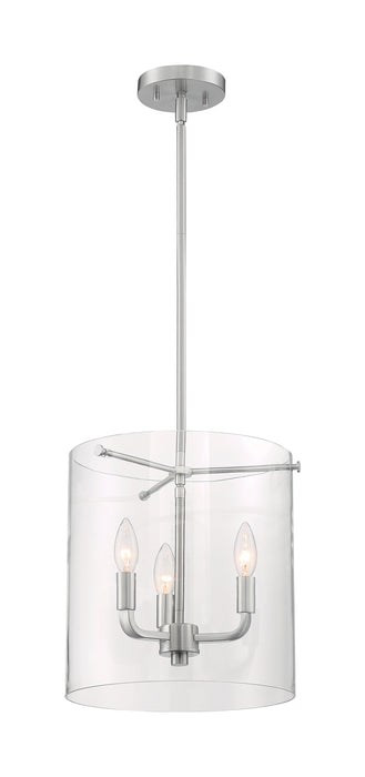 Sommerset Three Light Pendant in Brushed Nickel