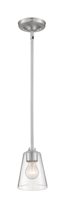 Bransel One Light Mini Pendant in Brushed Nickel