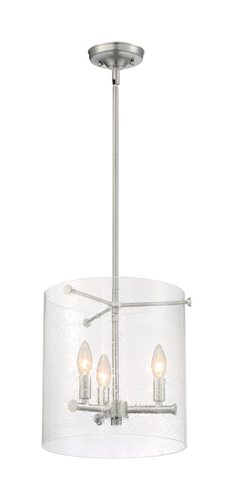 Bransel Three Light Pendant in Brushed Nickel