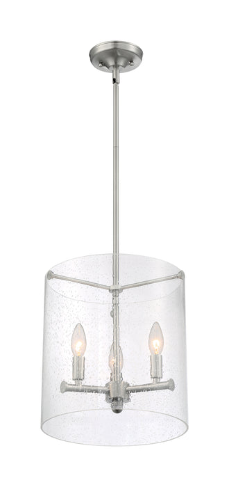 Bransel Three Light Pendant in Brushed Nickel