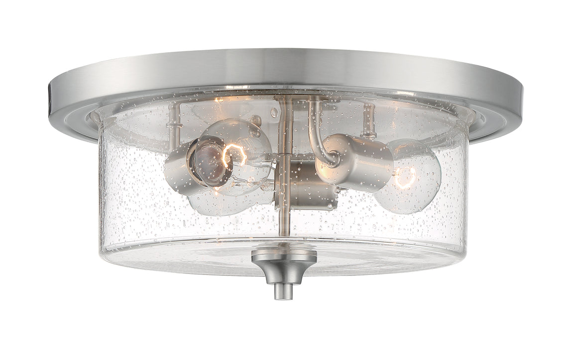 Bransel Three Light Flush Mount in Brushed Nickel