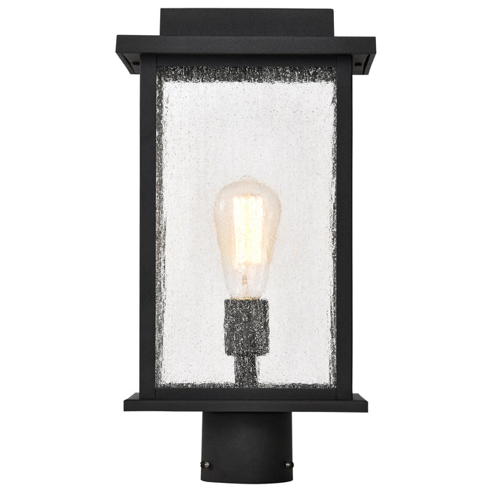 Sullivan One Light Outdoor Post Lantern in Matte Black