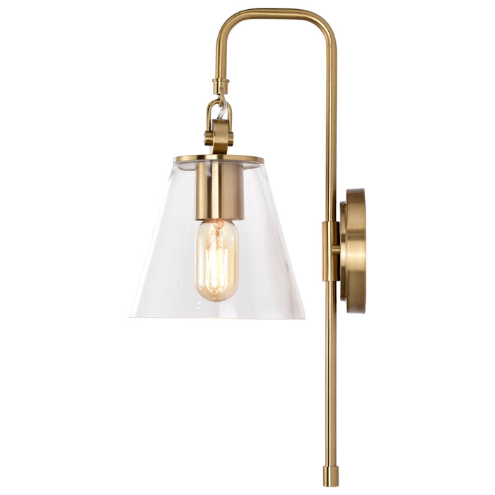 Dover One Light Wall Sconce in Vintage Brass