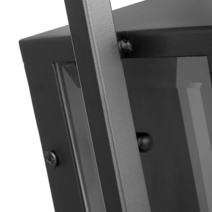 Exhibit One Light Wall Lantern in Matte Black