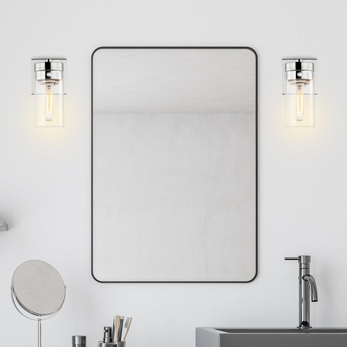 Intersection One Light Vanity in Polished Nickel