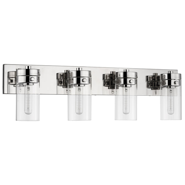 Intersection Four Light Vanity in Polished Nickel