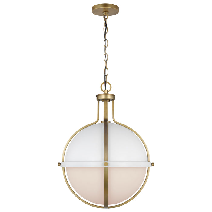 Lincoln One Light Pendant in Matte White