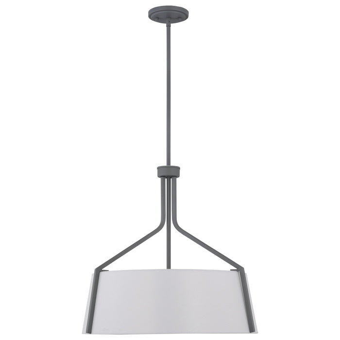 Livingston Four Light Pendant in Putty Gray