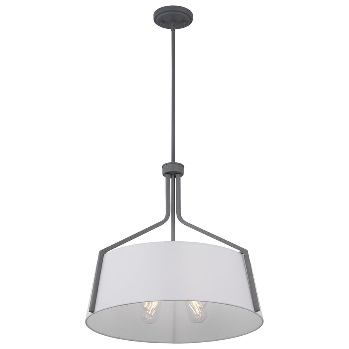 Livingston Four Light Pendant in Putty Gray