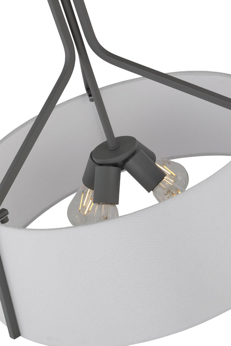 Livingston Four Light Pendant in Putty Gray