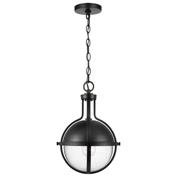 Lincoln One Light Pendant in Matte Black