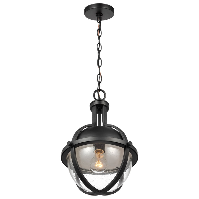 Lincoln One Light Pendant in Matte Black