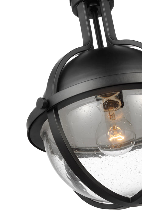 Lincoln One Light Pendant in Matte Black