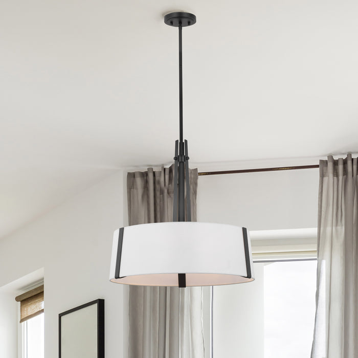 Flynn Three Light Pendant in Black