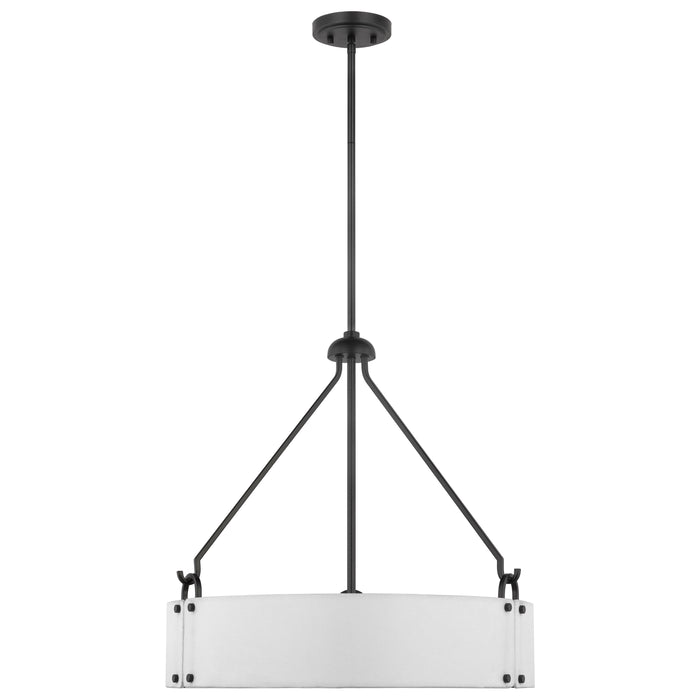 Halter Four Light Pendant in Matte Black