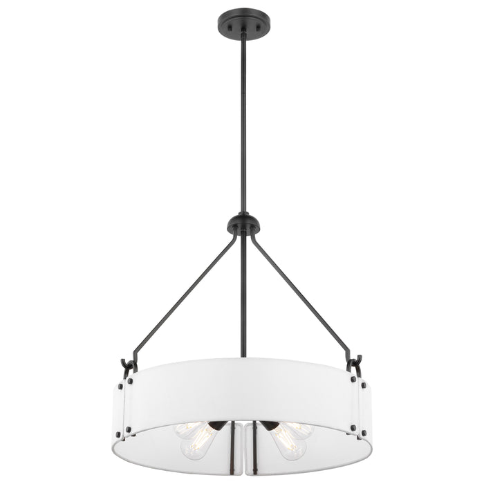 Halter Four Light Pendant in Matte Black