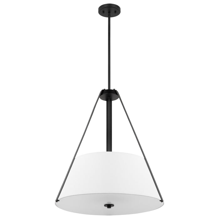 Brewster Three Light Pendant in Black