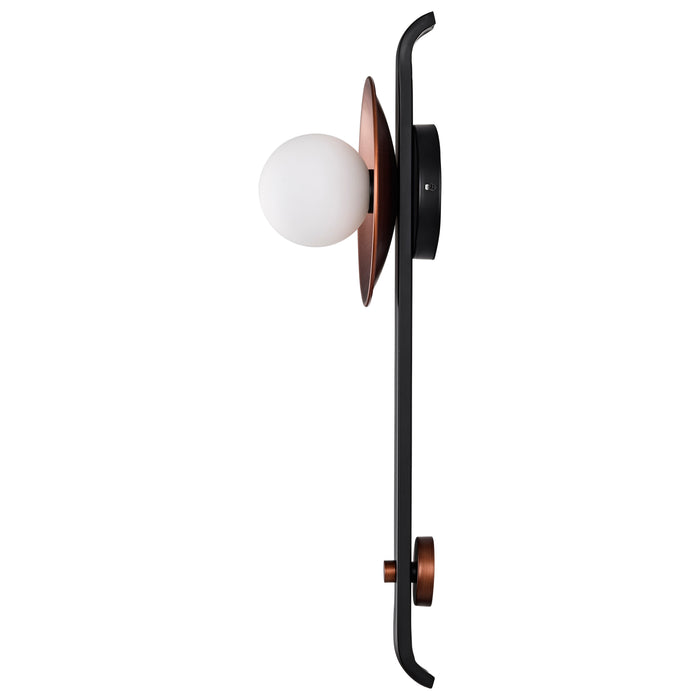 Colby One Light Wall Sconce in Matte Black