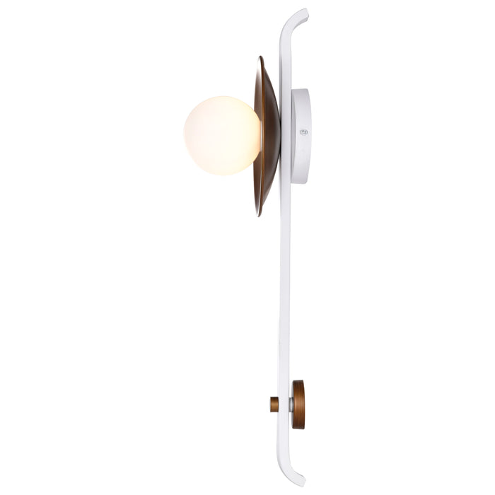 Colby One Light Wall Sconce in Matte White