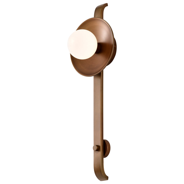 Colby One Light Wall Sconce in Natural Brass