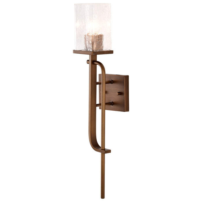 Terrace One Light Wall Sconce in Natural Brass