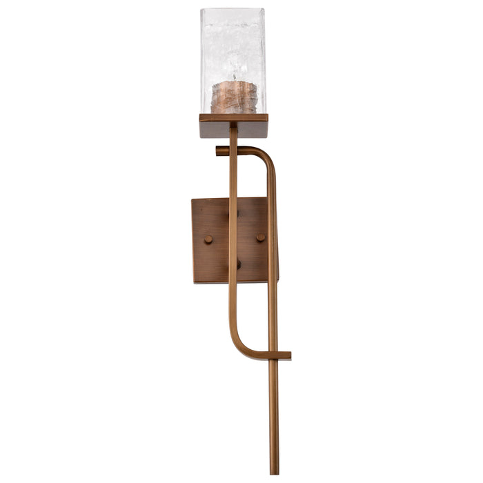 Terrace One Light Wall Sconce in Natural Brass