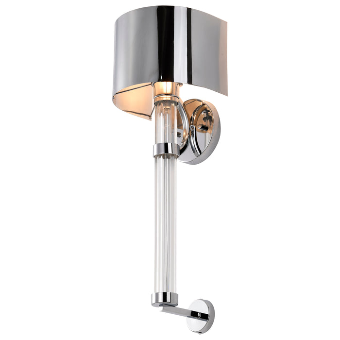 Teagon One Light Wall Sconce in Polished Nickel