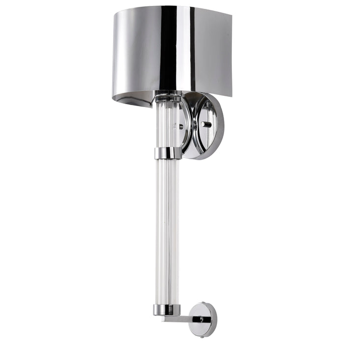 Teagon One Light Wall Sconce in Polished Nickel