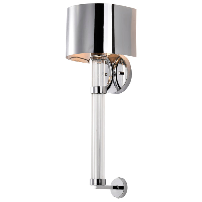 Teagon One Light Wall Sconce in Polished Nickel