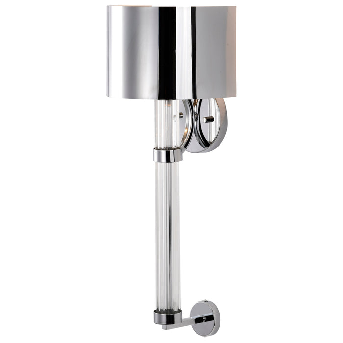 Teagon One Light Wall Sconce in Polished Nickel