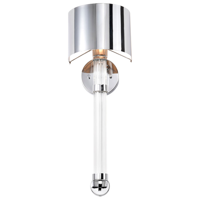 Teagon One Light Wall Sconce in Polished Nickel