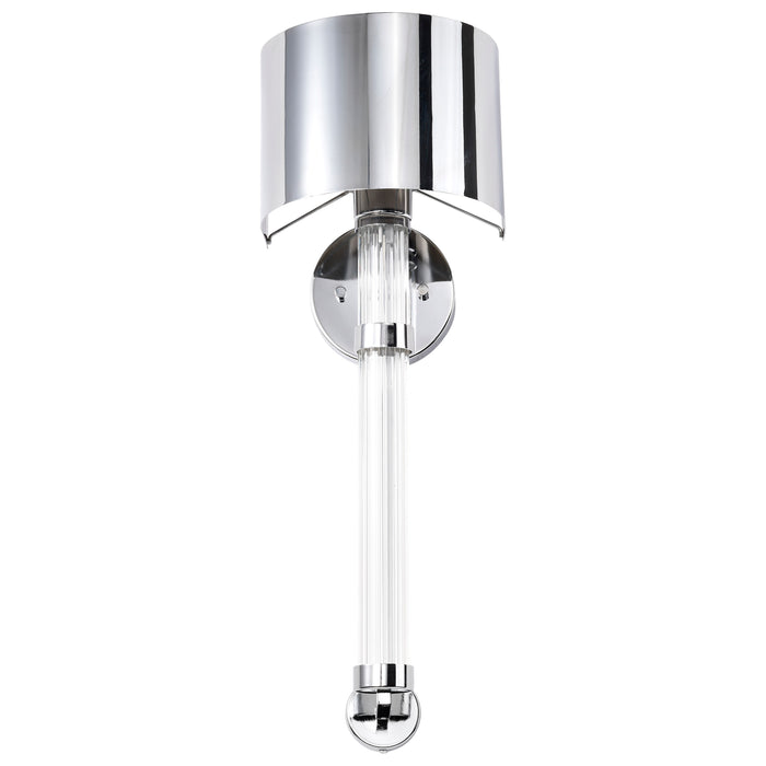 Teagon One Light Wall Sconce in Polished Nickel