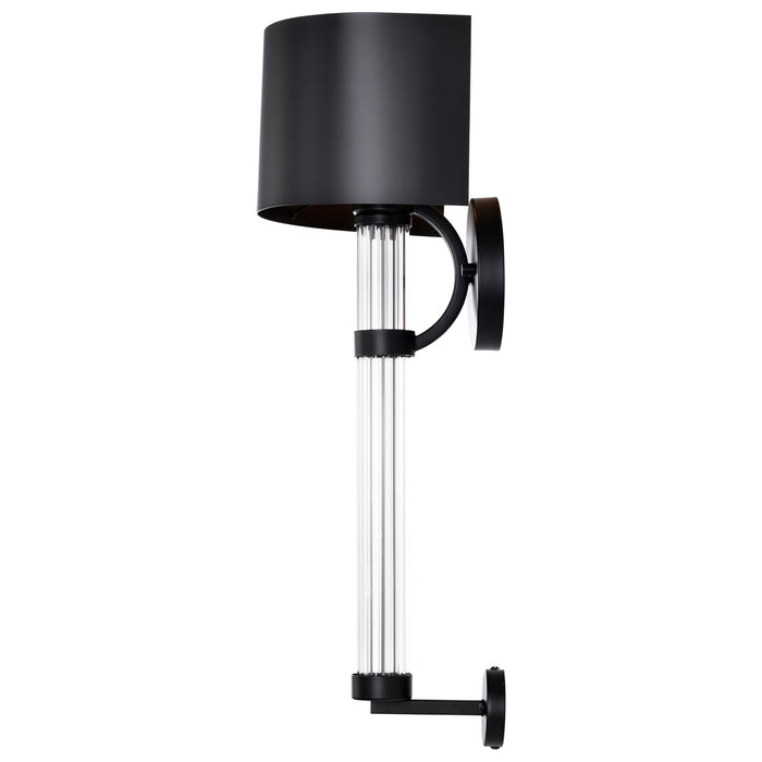 Teagon One Light Wall Sconce in Matte Black