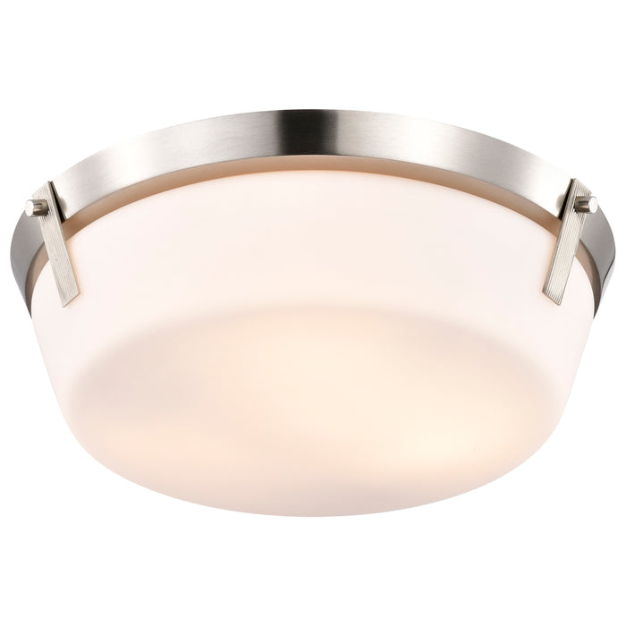 Rowen Three Light Flush Mount in Brushed Nickel