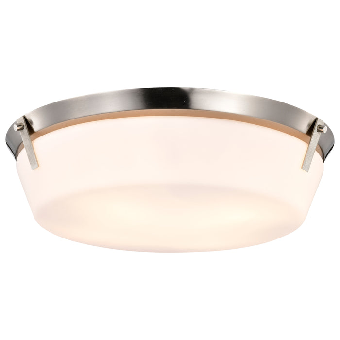 Rowen Four Light Flush Mount in Brushed Nickel