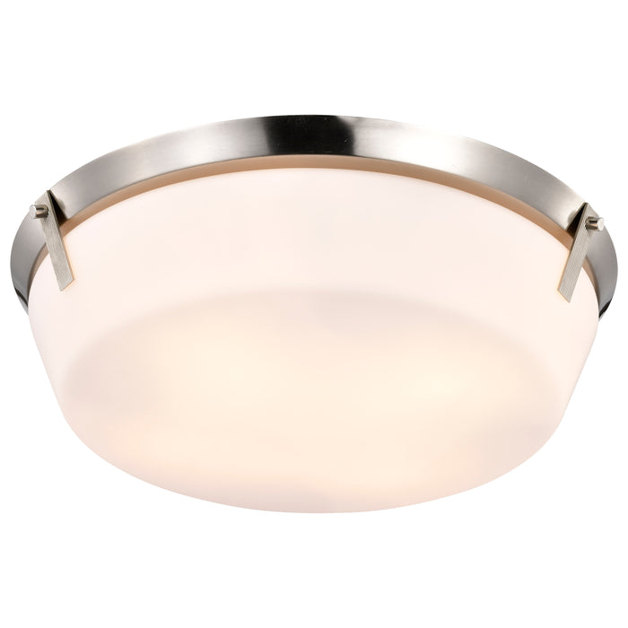 Rowen Four Light Flush Mount in Brushed Nickel