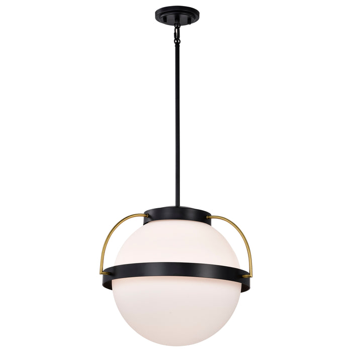 Lakeshore One Light Pendant in Matte Black