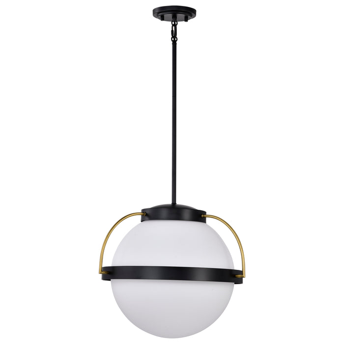 Lakeshore One Light Pendant in Matte Black