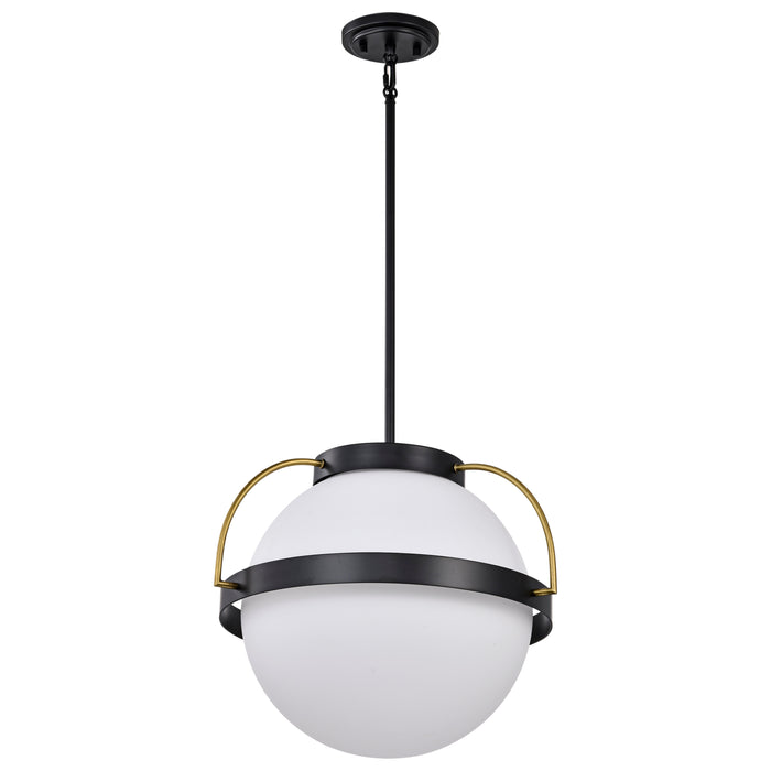 Lakeshore One Light Pendant in Matte Black