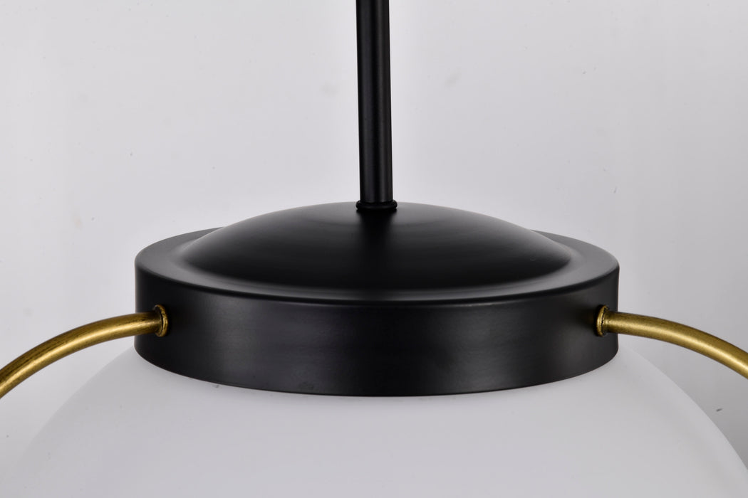 Lakeshore One Light Pendant in Matte Black