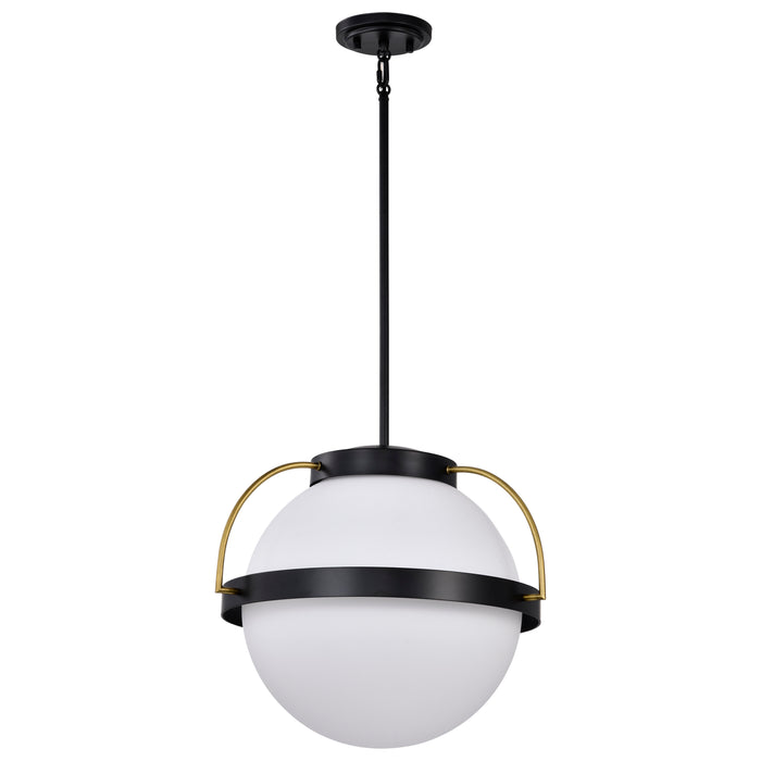 Lakeshore One Light Pendant in Matte Black