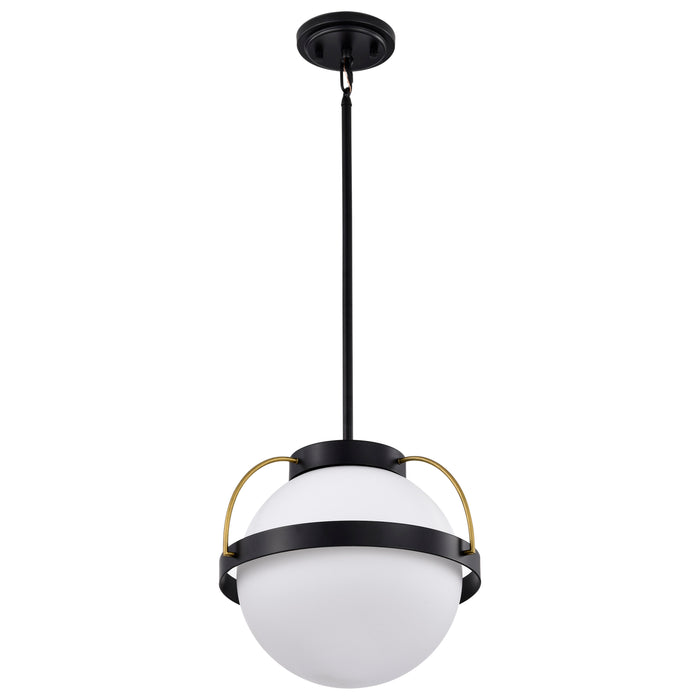 Lakeshore One Light Pendant in Matte Black