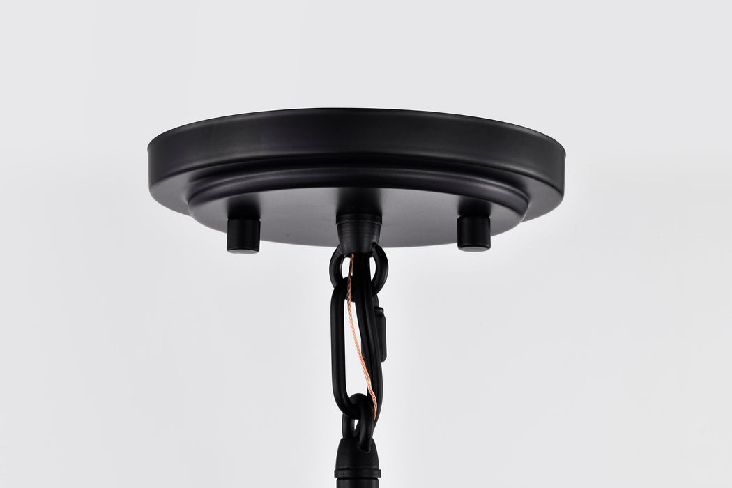 Lakeshore One Light Pendant in Matte Black