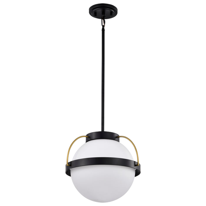 Lakeshore One Light Pendant in Matte Black