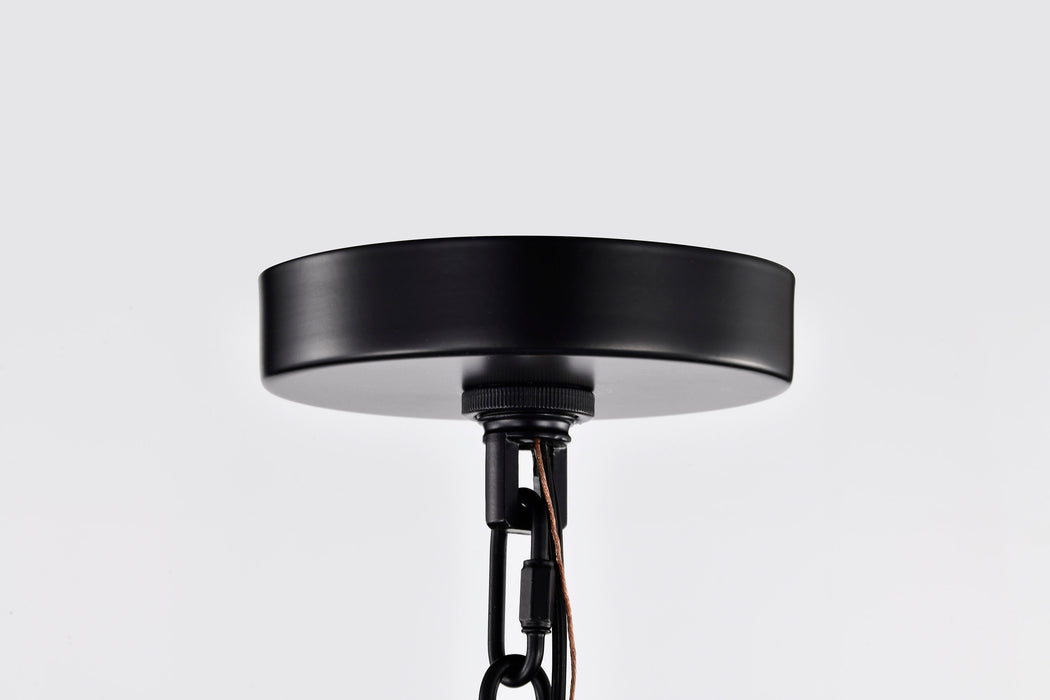 Boliver Three Light Pendant in Matte Black